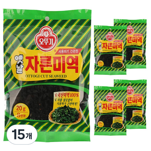 오뚜기 옛날 자른 미역, 20g, 15개