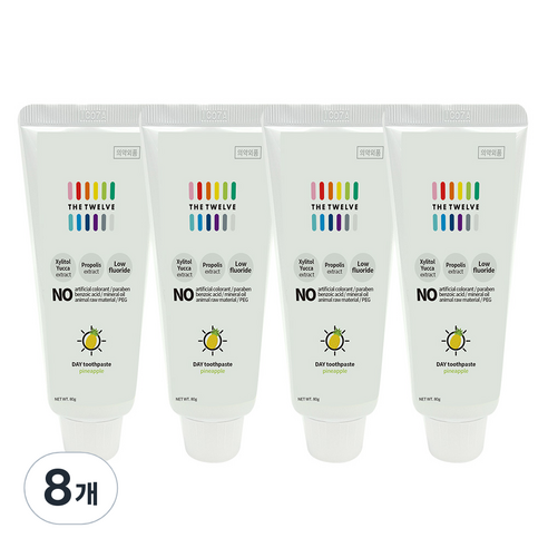 더트웰브 키즈 낮치약, 80g, 8개