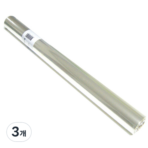 무지 OPP 비닐포장지 대, 투명, 3개