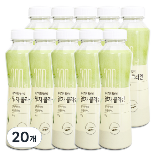 프리미엄 웰선식 말차 콜라겐, 50g, 20개