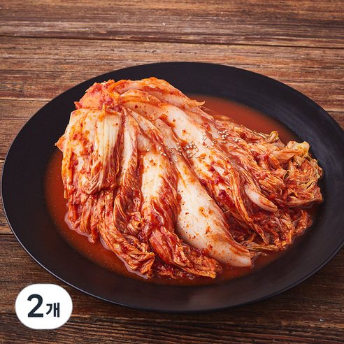 모산김치 갓담근 매운 실비 포기김치, 1kg, 2개
