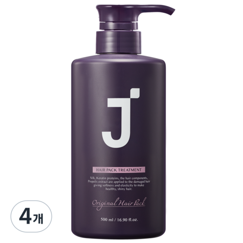 제이숲 단백질 헤어팩 트리트먼트, 500g, 4개
