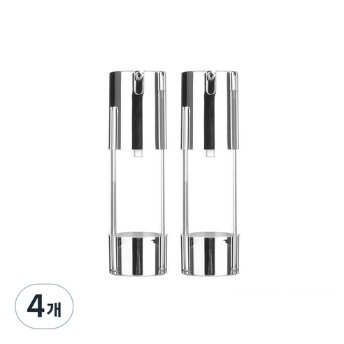 NO캡 실버 진공에센스 용기 30ml, 4개
