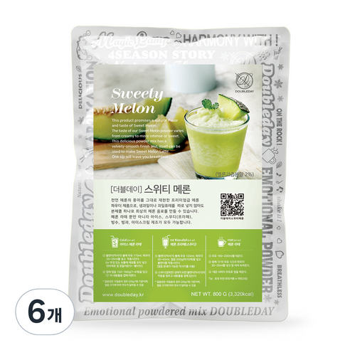 더블데이 스위티메론 파우더, 800g, 1개입, 6개