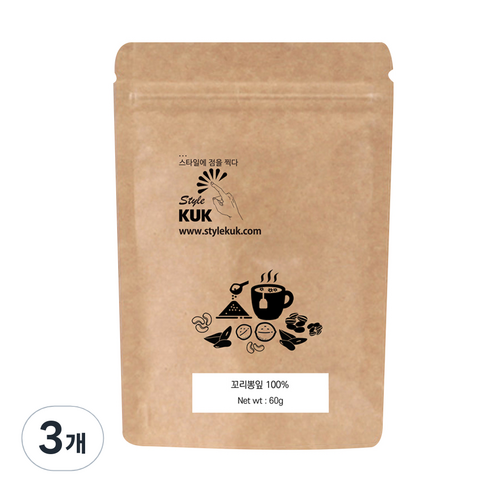 스타일쿡 뽕잎 티백, 1g, 60개입, 3개
