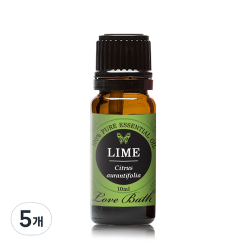 러브바스 아로마 에센셜오일 라임, 10ml, 5개