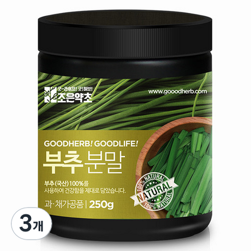 조은약초 프리미엄 부추 가루, 250g, 3개