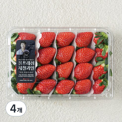 올프레시 GAP 한단 금실 딸기, 500g, 4개