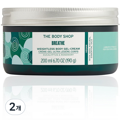 더바디샵 브리스 바디 젤 크림, 2개, 200ml