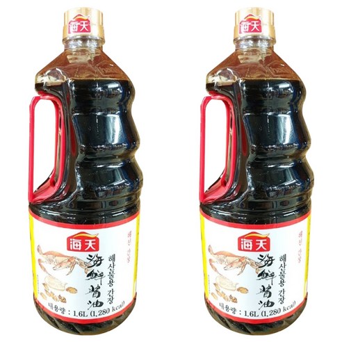 해천 해산물용 간장, 1.6L, 2개