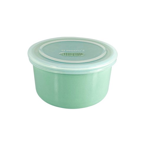 블루마마 도자기 이유식 밀폐보관용기 400ml, 민트, 1개
