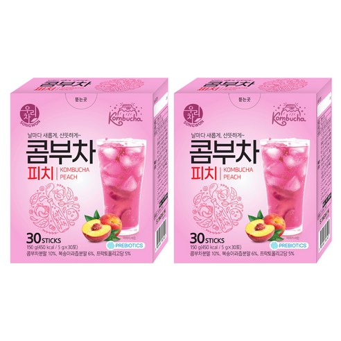 우리차 콤부차 피치, 5g, 30개입, 2개