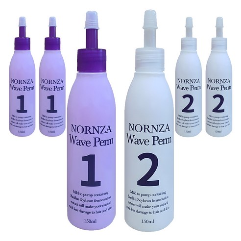 노른자 웨이브펌 파마약 모든모발용 1제 150ml + 2제 150ml 세트, 3개