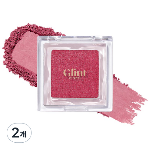 Glint 베이크드 블러쉬 블러셔 2.4g, 05 스트로베리 스모크, 2개