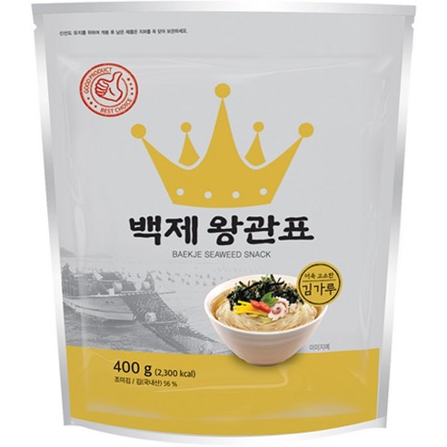 광천김 백제 왕관표 김가루, 400g, 1개
