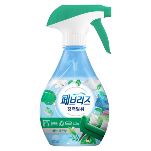 페브리즈 섬유탈취제 용기형, 370ml, 1개, 허브 가든향