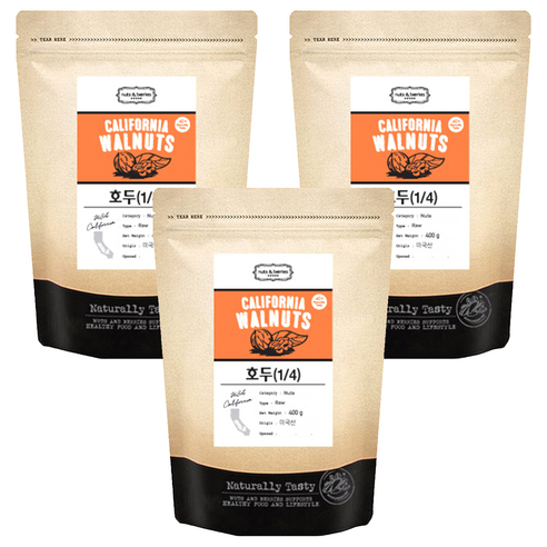넛츠앤베리스 호두, 400g, 3개