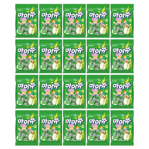 크라운 마이쮸 사과필로우 츄잉캔디, 20개, 92g