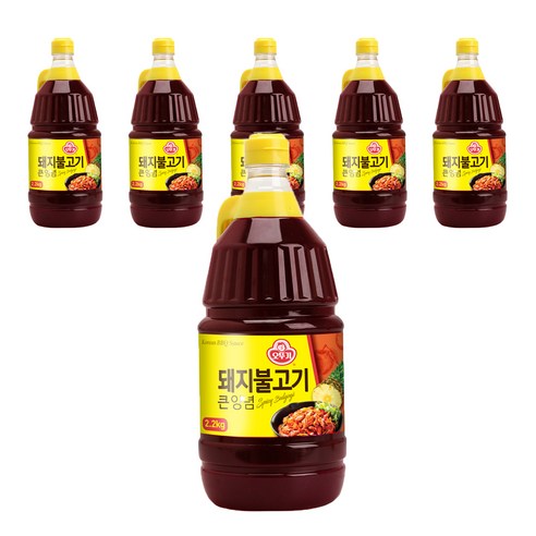 오뚜기 돼지불고기 양념, 2.1kg, 6개