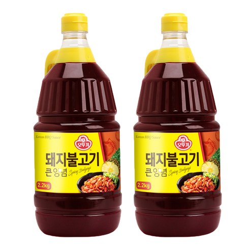 오뚜기 돼지불고기 양념, 2.1kg, 2개