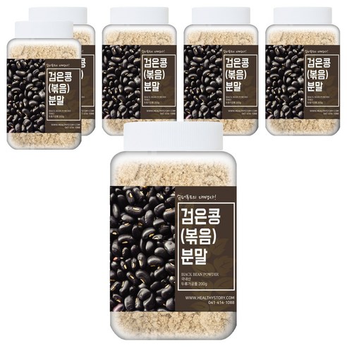 건강스토리 검은콩 볶음 분말, 6개, 200g