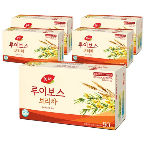동서 루이보스 보리차, 1.5g, 90개입, 5개