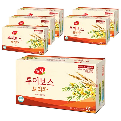 동서 루이보스 보리차, 1.5g, 90개입, 6개
