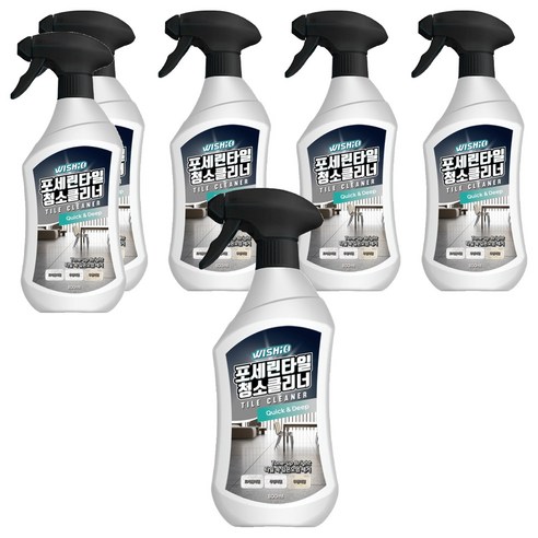 위시오 포세린타일 청소클리너, 6개, 800ml