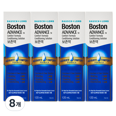 바슈롬 보스톤 어드밴스 렌즈 보존액, 8개, 120ml