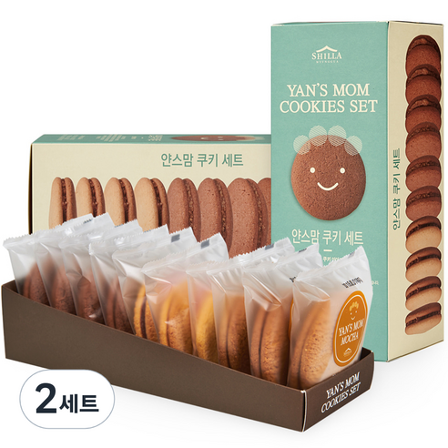 답례품 신라명과 얀스맘 쿠키 세트, 650g, 2세트