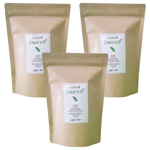 하동권여사 수제 녹차가루, 3개, 300g