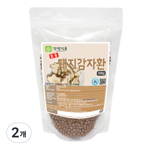 장명식품 토종 돼지감자환, 300g, 2개
