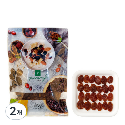 그리너리 건조 설타나, 250g, 2개