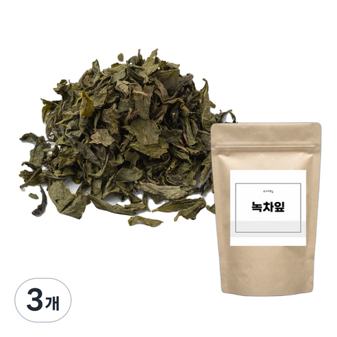 순수다함 녹차잎, 200g, 1개입, 3개