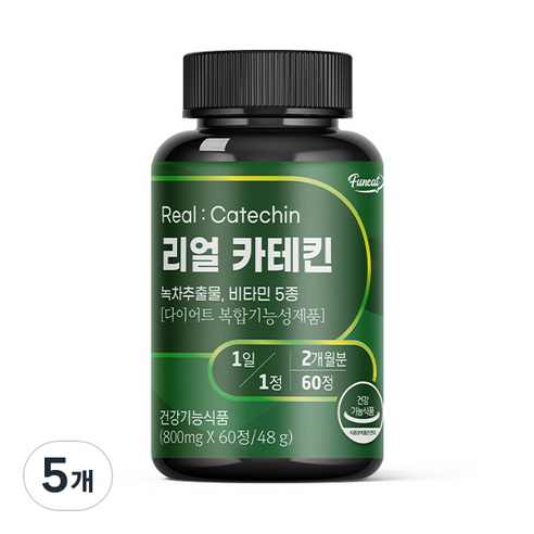 퍼니트 리얼 카테킨 800mg, 60정, 5개