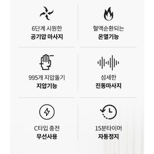 지친 손에 휴식을 선물하는 휴그랩 프리미엄 온열 손마사지기