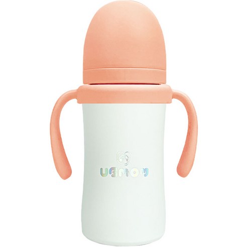 유비맘 시그니처 보온보냉 스테인리스 유아 빨대컵 220ml, 1개, 딸기