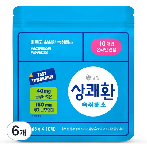 큐원 상쾌환 10p, 30g, 6개