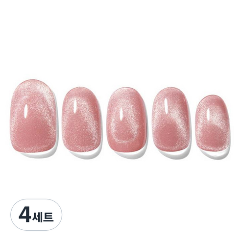 데싱디바 글레이즈 네일스티커 세트, 글린트 로지, 4세트