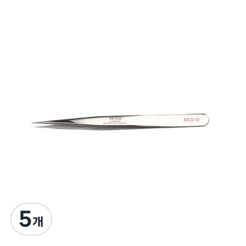 비투스 핀셋 MCS-12, 골드베이지, 5개