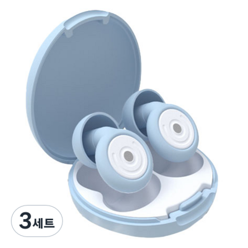 포근상점 실리콘 소음 방지 차단 수면 귀마개 세트, 3세트