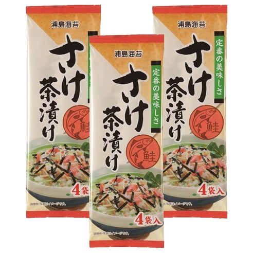 우라시마노리 클래식 오차즈케 연어맛 연어차즈케 4p, 3개, 20g