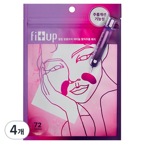미라클팟 필럽 링클프리 레티놀 팔자주름패치, 4개, 72매입