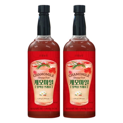 다농원 캐모마일 릴렉싱 프레쉬 시럽, 1.25kg, 2개