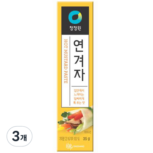 청정원 연겨자, 35g, 3개