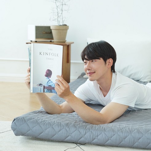 리브맘 세븐존 퀼팅누빔 매트리스, 차콜, 11cm