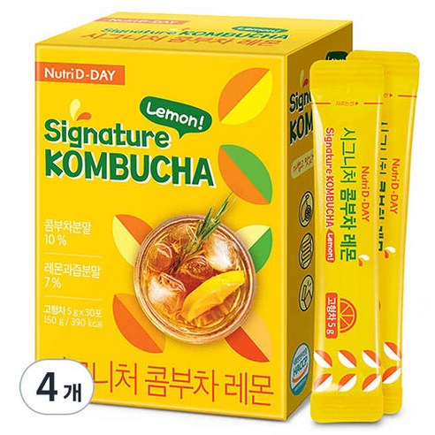 뉴트리디데이 시그니처 콤부차 레몬, 5g, 30개입, 2개