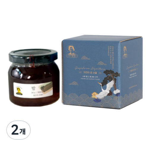 가가농장 유리병 밤꿀, 2개, 180g