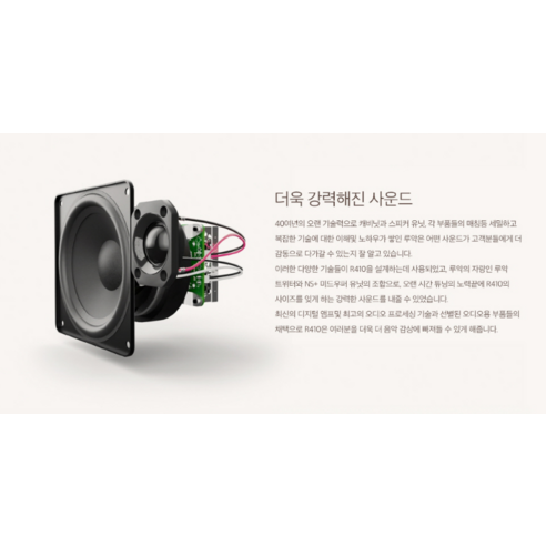 루악오디오 R410: 시대를 초월하는 사운드와 디자인의 완벽한 조화