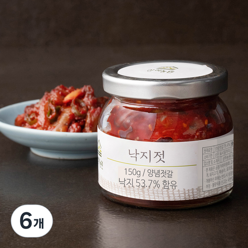 상하농원 낙지젓, 150g, 6개